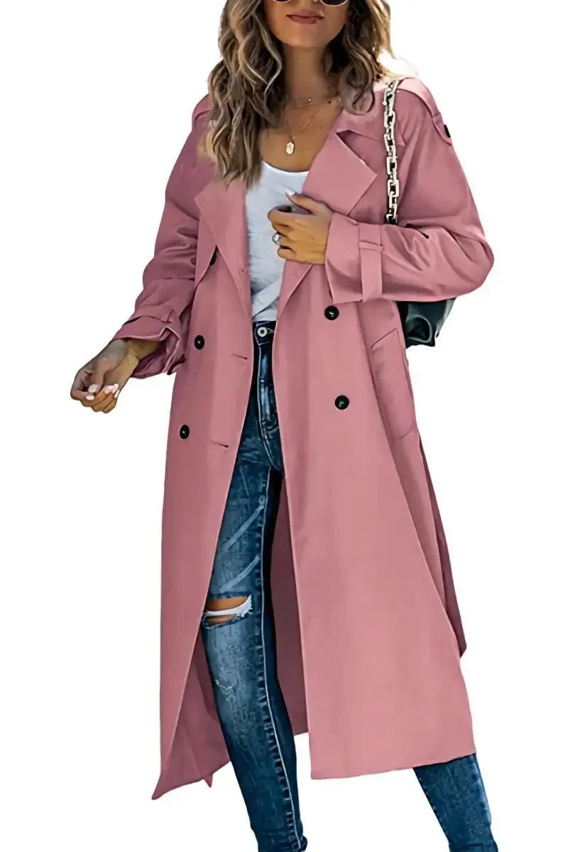 Fien | Tijdloze trenchcoat pasteltinten
