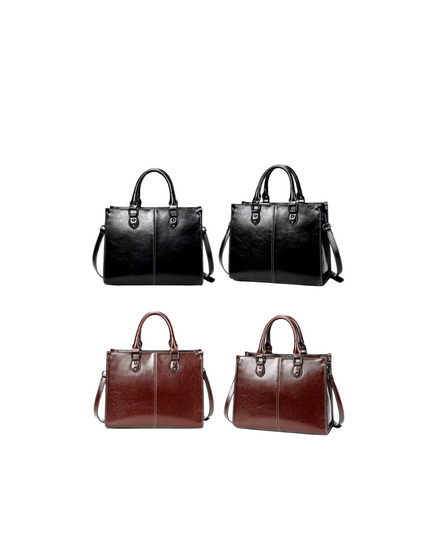 Zaria – Lederen totebag voor vrouwen die met licht reizen | Nomad Collectie