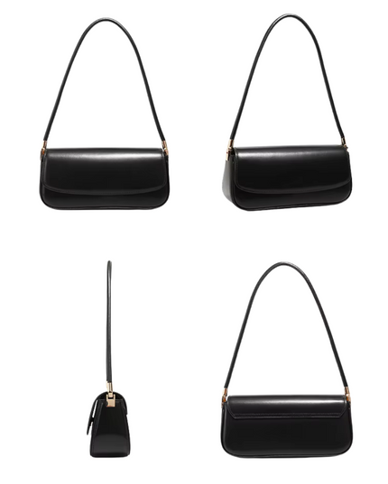 Luma – Vintage schoudertas | Een serene krachtbron in glanzend leer | Sereen Collectie