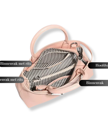 Maelis | Lederen minimalistische zachte crossbody tas | Sereen Collectie