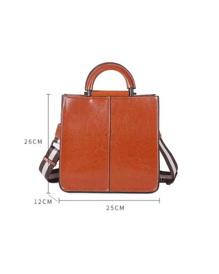 Riven – Lederen schoudertas voor vrouwen met richting en ruggengraat | Nomad Collectie