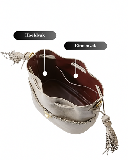 Yuna – Emmervormige schoudertas voor vrouwen die stilte dragen | Tempel Collectie