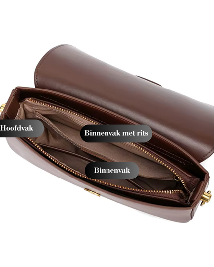 Yaela – Leren vierkante tas voor vrouwen met serene kracht | Sereen collectie