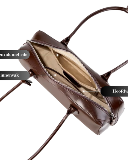 Liora – Leren schoudertas voor vrouwen die krachtig aarden in zachtheid | Earth Chique Collectie