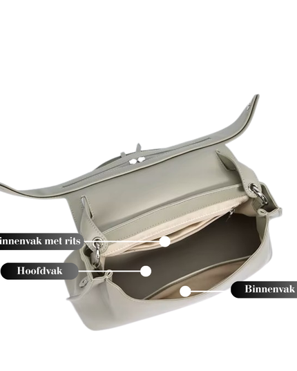 Marisol – Lederen zachte tas voor vrouwen die in balans bewegen | Eb & Vloed Collectie