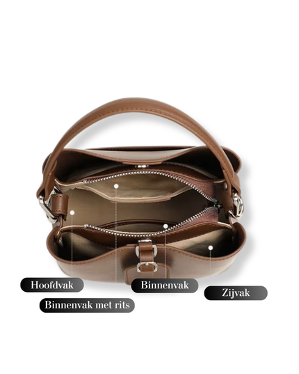 Arava - Lederen vintage tas voor vrouwelijke elegantie | Earth Chique Collectie
