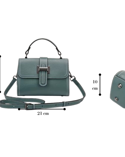 Saluna – Lederen handtas voor sacrale zachtheid | Tempel Collectie