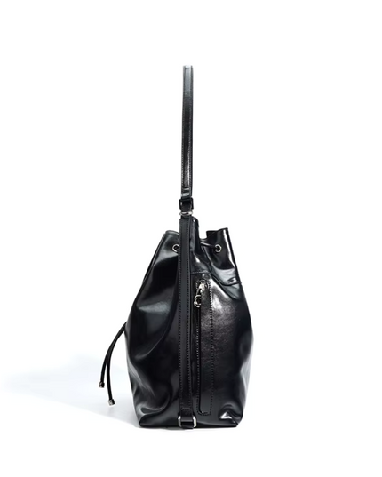 Isalyn – Lederen bucket tote voor vrouwen die in hun kracht staan | Earth Chique Collectie