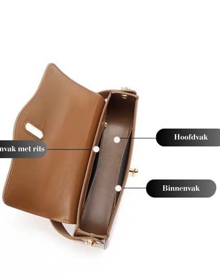 Solae – Lederen schoudertas | Een zon van eenvoud | Sereen Collectie