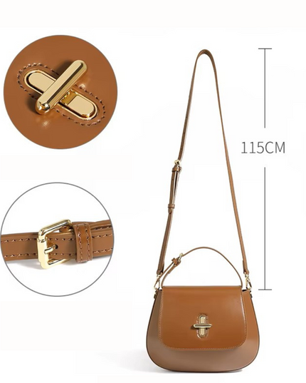 Althea – Lederen schelptas voor vrouwen die hun innerlijke rust koesteren | Sereen Collectie