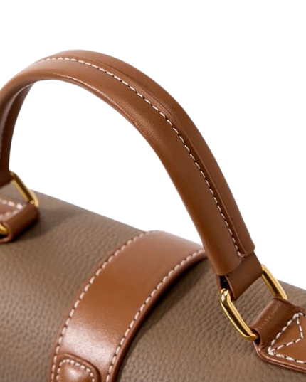 Trisara - Klassieke lederen tricolor schoudertas | Earth Chique Collectie