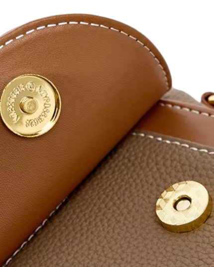 Trisara - Klassieke lederen tricolor schoudertas | Earth Chique Collectie