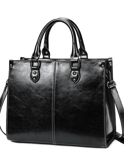 Zaria – Lederen totebag voor vrouwen die met licht reizen | Nomad Collectie