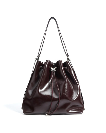 Isalyn – Lederen bucket tote voor vrouwen die in hun kracht staan | Earth Chique Collectie