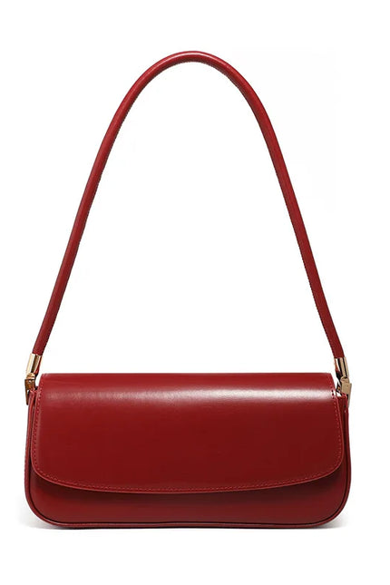 Luma – Vintage schoudertas | Een serene krachtbron in glanzend leer | Sereen Collectie