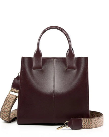 Laleen – Glanzende leren tote voor vrouwen die hun tempel krachtig dragen | Tempel Collectie