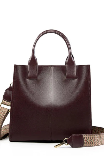 Laleen – Glanzende leren tote voor vrouwen die hun tempel krachtig dragen | Tempel Collectie