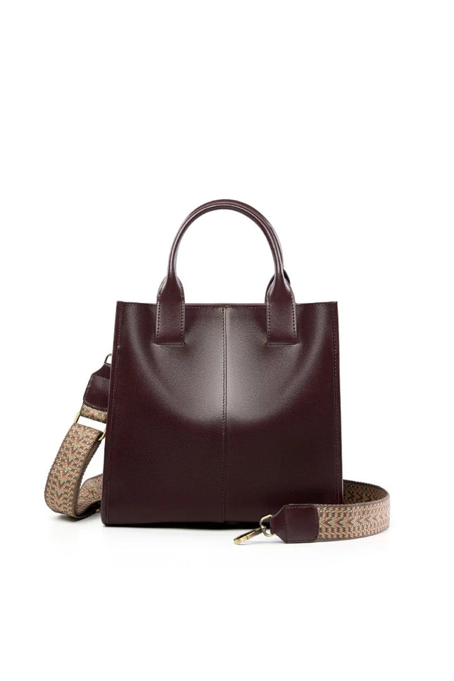 Laleen – Glanzende leren tote voor vrouwen die hun tempel krachtig dragen | Tempel Collectie