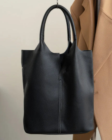 Naiya - Lederen tote bag | Een stroming van vrouwelijke kracht | Eb & Vloed Collectie