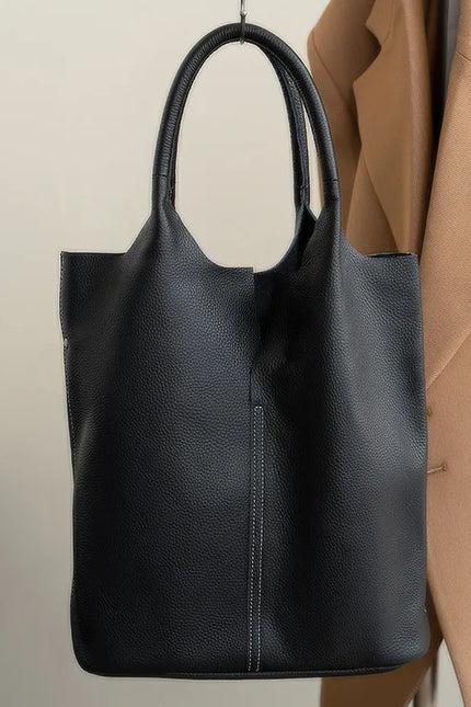 Naiya - Lederen tote bag | Een stroming van vrouwelijke kracht | Eb & Vloed Collectie