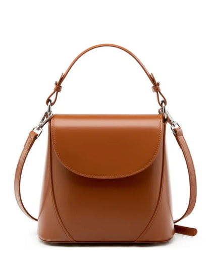 Nivara – Lederen bucketbag voor vrouwen die hun innerlijke kracht bewaken | Tempel Collectie