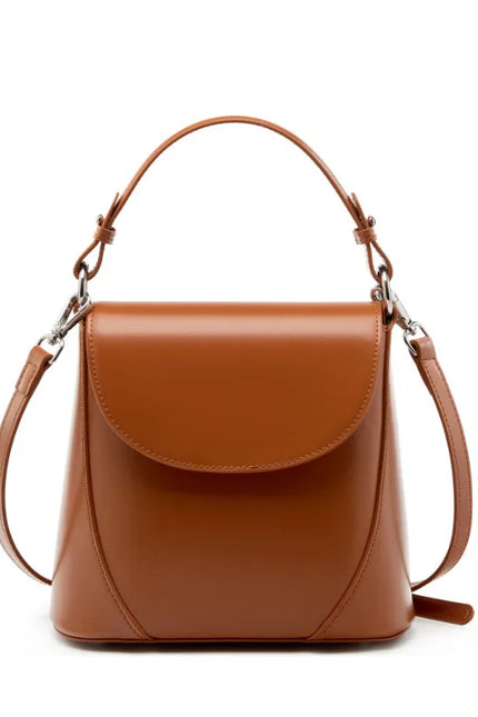 Nivara – Lederen bucketbag voor vrouwen die hun innerlijke kracht bewaken | Tempel Collectie