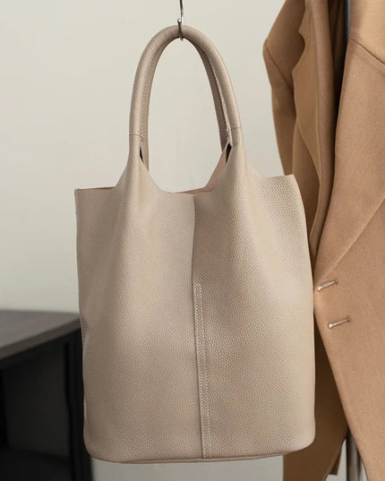 Naiya - Lederen tote bag | Een stroming van vrouwelijke kracht | Eb & Vloed Collectie