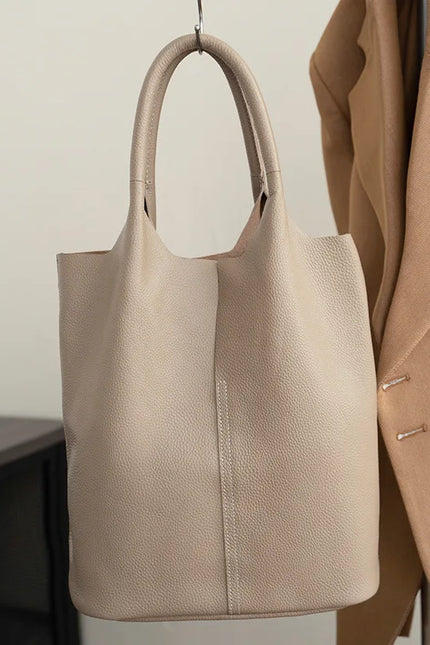 Naiya - Lederen tote bag | Een stroming van vrouwelijke kracht | Eb & Vloed Collectie