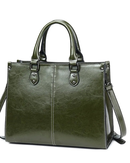 Zaria – Lederen totebag voor vrouwen die met licht reizen | Nomad Collectie