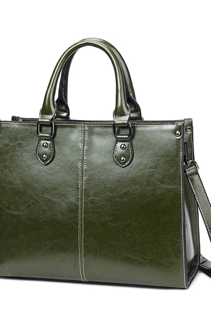 Zaria – Lederen totebag voor vrouwen die met licht reizen | Nomad Collectie