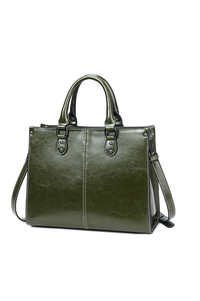 Zaria – Lederen totebag voor vrouwen die met licht reizen | Nomad Collectie