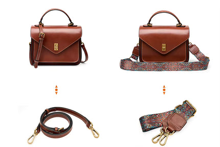 Elah – Lederen schoudertas voor vrouwen in hun kracht | Earth Chique Collectie