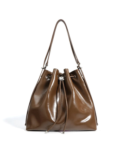 Isalyn – Lederen bucket tote voor vrouwen die in hun kracht staan | Earth Chique Collectie