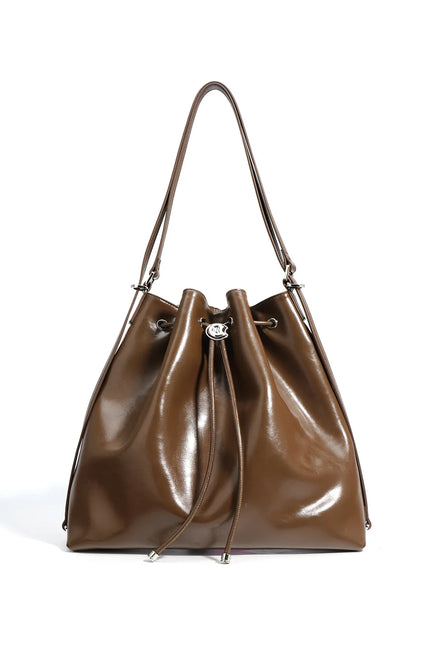 Isalyn – Lederen bucket tote voor vrouwen die in hun kracht staan | Earth Chique Collectie