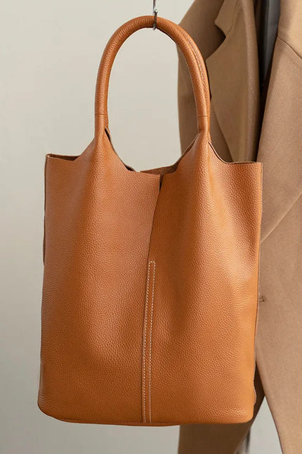 Naiya - Lederen tote bag | Een stroming van vrouwelijke kracht | Eb & Vloed Collectie