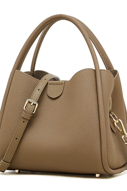 Lumea – Schoudertas in vintage leer | Een fluistering van licht en kracht | Eb & Vloed Collectie