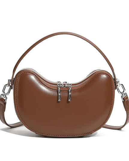 Thaléa – Leren schelptas voor vrouwen in hun krachtcyclus | Eb & Vloed Collectie