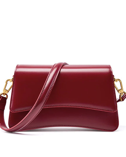 Lyra | Lederen vintage baguette | Een symfonie van vrouwelijke kracht | Earth Chique Collectie