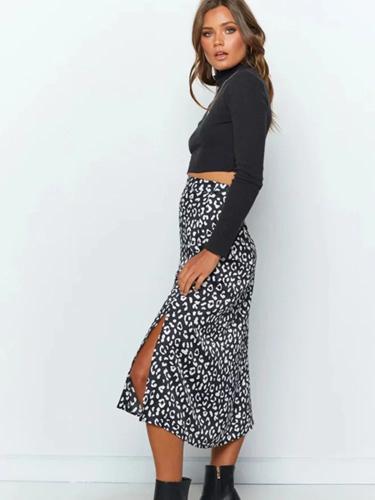 Tess | Chiffon splitrok plus