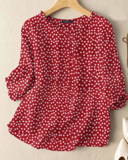 Imke | Bloemen blouse plus