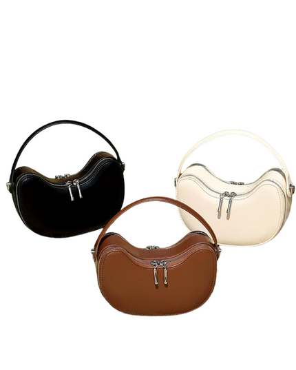 Thaléa – Leren schelptas voor vrouwen in hun krachtcyclus | Eb & Vloed Collectie