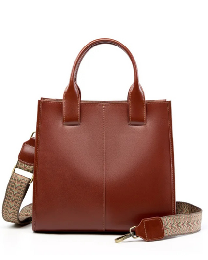 Laleen – Glanzende leren tote voor vrouwen die hun tempel krachtig dragen | Tempel Collectie