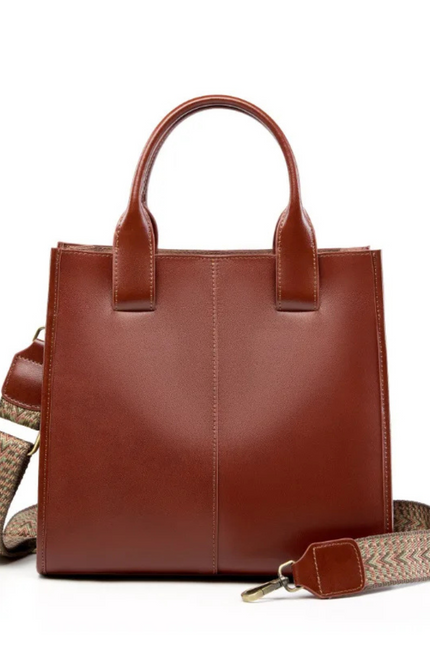 Laleen – Glanzende leren tote voor vrouwen die hun tempel krachtig dragen | Tempel Collectie