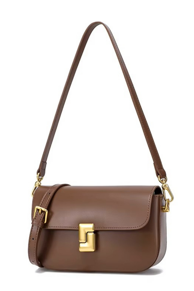 Yaela – Leren vierkante tas voor vrouwen met serene kracht | Sereen collectie