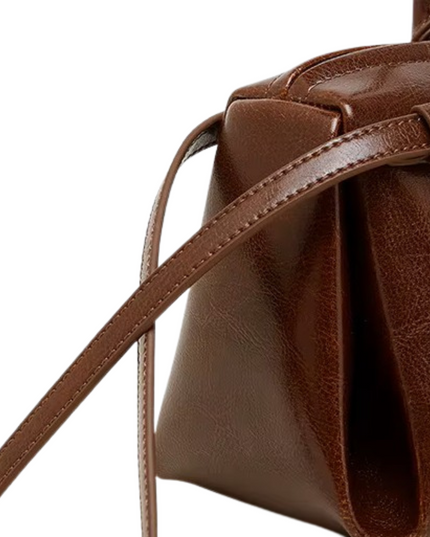 Aysel – Lederen baguette tas | Een maanlichte reis vol innerlijke kracht | Nomad Collectie