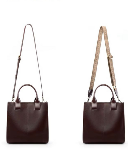 Laleen – Glanzende leren tote voor vrouwen die hun tempel krachtig dragen | Tempel Collectie