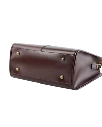 Laleen – Glanzende leren tote voor vrouwen die hun tempel krachtig dragen | Tempel Collectie