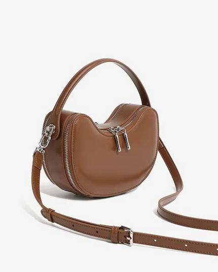 Thaléa – Leren schelptas voor vrouwen in hun krachtcyclus | Eb & Vloed Collectie