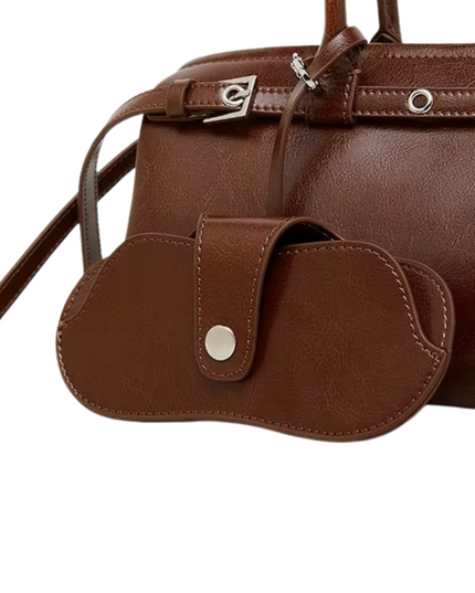 Aysel – Lederen baguette tas | Een maanlichte reis vol innerlijke kracht | Nomad Collectie