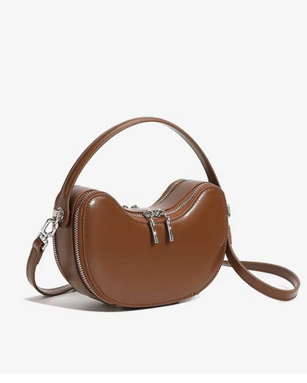 Thaléa – Leren schelptas voor vrouwen in hun krachtcyclus | Eb & Vloed Collectie